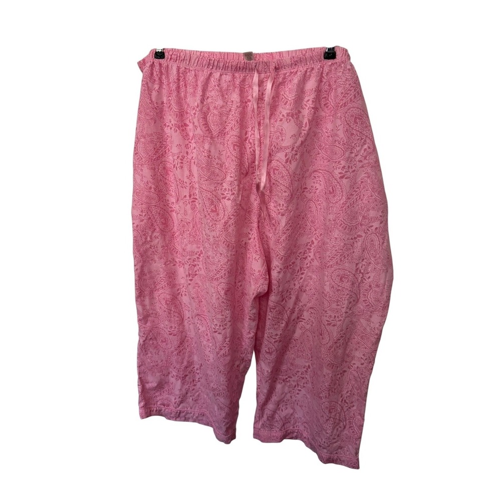 Cato Woman Pajama Set 26/28W Plus Size Pink Paisley Print Sleeveless Tank Pants - Picture 3 of 8